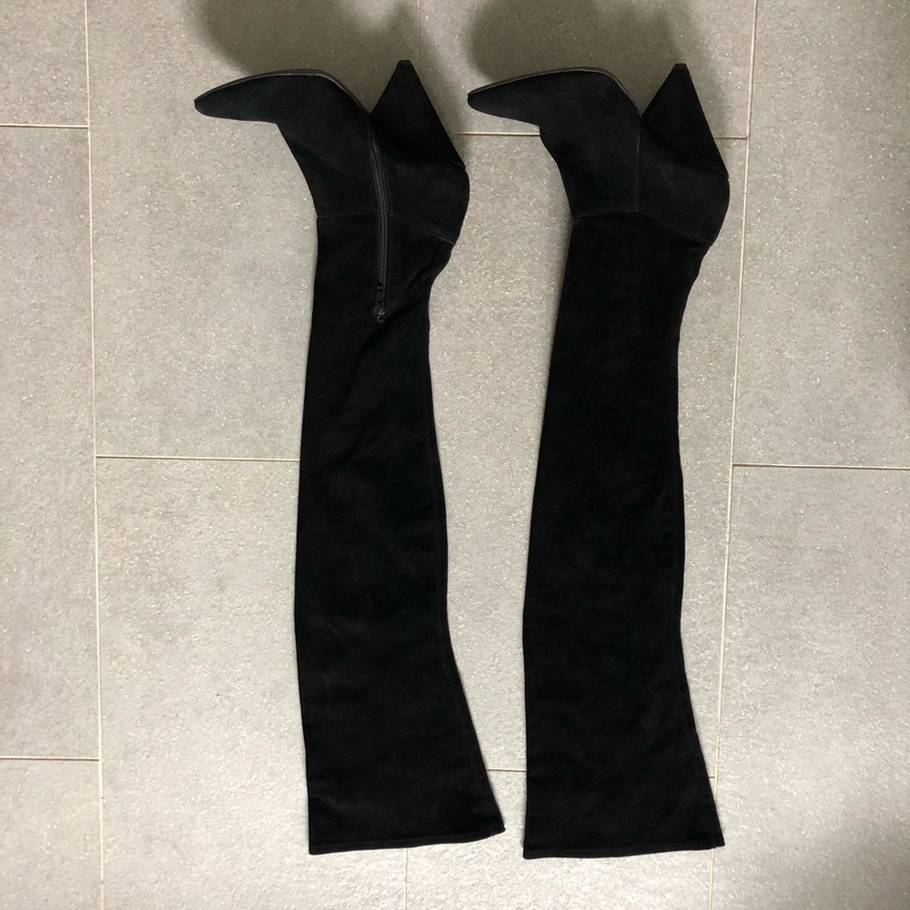 SOLD Isabel Marant Suede Over the Knee Junee Boot - Picture 4 of 7